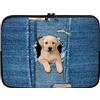 Dajingkj Custodia per computer portatile da 15 pollici, borsa per computer portatile da donna e uomo, impermeabile, in neoprene, motivo nuovo, per MacBook Mac Air Pro Retina