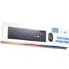 SIMPLETEK - Kit Mouse & Tastiera Wireless 2.4G Layout GR Greco | Greek Keyboard QWERTY con Tastierino Numerico Mouse Ergonomico 3 Tasti Ricevitore USB