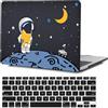 FFBOFFC Cover Rigida Compatibile con MacBook Pro 14 Pollici 2023-2021 Modello M3 A2992 A2918 M2 A2779 M1 A2442 con Touch ID, Plastica Custodia Protettiva Case & Copritastiera, Astronauta Carino