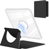 YoungMe Custodia girevole a 360 gradi per Kobo Libra 2 2021 da 7 pollici, design magnetico staccabile, custodia protettiva regolabile con supporto posteriore trasparente con funzione di accensione