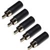 Oiyagai 5 Pz Adattatore Audio da 3.5mm Femmina Mono a Jack Maschio RCA