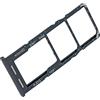 Generico Porta Scheda SIM per Samsung Galaxy A04s (SM-A047F), Dual-Nano-SIM + micro-SD, Sostituzione Originale, Nero