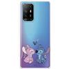 LA CASA DE LAS CARCASAS Custodia per OPPO A94 5G ufficiale di Lilo & Stitch Angel & Stitch Beso trasparente per proteggere il tuo cellulare. Custodia per OPPO in silicone flessibile con licenza ufficiale Disney