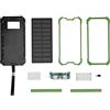 Akozon Solar Power Bank, Portable Ricarica Rapida Dual USB Polar MobilePower Bank Kit Fai da Te Verde mAh Porta Batteria Esterna per Tutti i telefoni cellulari