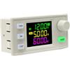 Generic SK60X - Modulo di alimentazione Boost Buck da 60 W, ingresso 6-36 V, uscita 0-36 V 5 A, alta precisione, display LCD, bianco