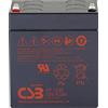 CSB Battery GP 1245 Standby GP1245F1 - Batteria al piombo 12 V, 4,5 Ah, AGM, 93 x 108 x 108 mm
