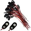 Oiyagai 30-Pezzi Connettore Clip per Batteria 9V, Cavo I-Type 15 cm con Fili Spellati - Progetti Fai-da-Te, Arduino, Elettronica Educativa