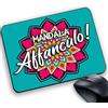csm informatica Tappetino Mouse pad personalizzabile Divertente scherzo frasi parolacce antistress mandala affanculo azzurro