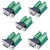 Oiyagai 5 Pz Adattatore DB9 - M2 Femmina 9 Pin a Terminale, Modulo di Segnale Senza Saldatura