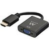 Ewent EW9864 - Convertitore HDMI a VGA (maschio a femmina) adattatore per computer, desktop, laptop, PC, monitor, proiettore, HDTV, Chromebook, Raspberry Pi, Roku, Xbox e altro-Nero