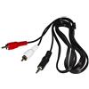 Link LKC3518 Cavo Stereo con 1 Connettore da 3.5 mm e 2 Connettori Cinch RCA, Maschio, 1.80 m