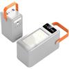WSGDSG Caricabatterie Portatile 100000mAh Power Bank Ad Alta Capacità, 15W Carica Rapida Cavi Integrati Batteria Esterna, 8 Uscite E 3 Ingressi, Power Bank Per Campeggio E Viaggi(Color:black)