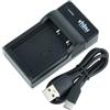 vhbw caricatore USB-C compatibile con Fujifilm X-T1, X-M1, X-Pro3, X-Pro2, X-Pro 1, X-S10 camera - Base di carica + cavo USB-C + spia di carica