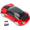 VBESTLIFE Mouse Wireless, Mouse Cordless 2.4G Portatile a Forma di Auto, Mouse da Gioco Ottico Professionale Ergonomico (Rosso)