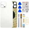 Phoupair Vetro posteriore di ricambio per iPhone 12 Pro Max da 6,7 pollici, tutti i vettori con strumento di riparazione professionale (argento)