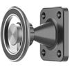 EasyByMall Supporto da parete per tablet, 6 x 5 cm, in lega di alluminio, regolabile, forato, supporto magnetico da parete per tablet, girevole a 360°