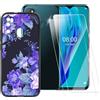 ESACMOT Custodia TPU Stampata + 2 Pellicole in Vetro Temperato Compatibili con Ulefone Note 9P, Cover Artistica Slim Antigraffio Antishock, Protezione Totale