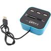 minkissy Schede USB 3.0 con Hub a 3 Porte in Plastica, Protezione Integrata da Sovratensione e Sovracorrente, Compatibile con Schede M2, Stabile