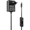 Coolwell Per Raspberry Pi 5 Power Supply 27 W USB-C PD Power Supply Output 5,1 V/5 A, 9 V/3 A, 12 V/2,25 A, 15 V/1,8 A ETL Listed GaN PD 5 A 27 W con interruttore on/off