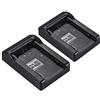 Andoer 2 pezzi NP-FZ100 Batteria piastra per Neweer Andoer Caricabatterie doppio/quattro canali per Sony A7III A9 A7RIII A7SIII