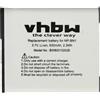 vhbw Li-Ion Batteria 600mAh 3.6V compatibile con Fotocamera Camcorder Video Sony Cybershot DSC-W670,DSC-W690,DSC-W710,DSC-W730,DSC-W810,DSC-W830 sostituisce Sony NP-BN1