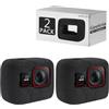 Geekria for Creators - Copertura antivento compatibile con Insta360 Ace Pro 2, Ace Pro, Ace Action Camera, custodia telaio, accessori in spugna per riduzione del rumore video (nero) (confezione da 2)