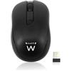Ewent Mouse Wireless con Sensore Ottico da 1000 dpi - Ricevitore Nano USB incluso - Colore: Nero
