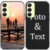 Yoedge Cover Personalizzata Custodia per Samsung Galaxy A25 5G 6,5 Personalizzato con Foto Testi Disegni Personalizza Custodia Immagine, Antiurto Nero Personalizzabili Case per Samsung A25 5G