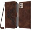Netany Cover per Motorola Moto G32 con Cordino, Flip Portafoglio Custodia in Pelle, [2 Porta Carte][Chiusura Magnetica],Custodia Libro Antiurto Cover con Laccio per Motorola Moto G32 (Marrone)