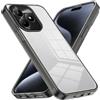 Jiajihua Compatibile con Realme C51 4G RMX3830 Custodia trasparente 2 in 1 [TPU+PC] Cover Black