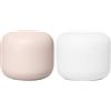 Google Nest WiFi AC2200 (2a generazione) Router e sistema Wi-Fi a rete di punto di accesso aggiunto (confezione da 2, sabbia)
