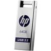 HP, chiavetta USB 3.0 0, piccola, senza cappuccio, in metallo, antiurto, antipolvere, antipolvere, 795 W