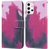 Bartern Cover per Samsung Galaxy A52 4G/5G/A52S 5G Libro,Protettiva Portafoglio con Slot per Schede e Chiusura Magnetica Custodie di Pelle Flip Folio Case per Samsung A52,Uva Viola