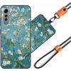 JEZSTHAI JEZSHTAI Custodia con Motivo per LG Velvet 5G Cover Antiurto con Cordino,Morbido Cover con Collana Bumper Case LG Velvet 5G Custodia in Silicone con Regolabile Catena per Cellulare,Cover*A10