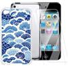 ESACMOT Custodia TPU Stampata + 2 Pellicole in Vetro Temperato Compatibili con iPod Touch 4, Cover Artistica Slim Antigraffio Antishock, Protezione Totale
