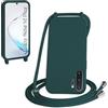 WenBaby Cover Compatible con Samsung Galaxy Note 10 Plus,Cellulare Girocollo Custodia con Cordino TPU Corda Silicone Case Bumper per Samsung Galaxy Note 10 Plus Custodia, Verde scuro