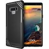 doupi Fashion Armor Custodia per Samsung Galaxy Note 9, Anti Scivolo Design Protzione Posteriore Bumper Cover, Nero