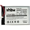 vhbw batteria compatibile con Sony Portable Reader PRS-505/LC, PRS-505, PRS-500U2, PRS-500 eBook reader eReader (750mAh, 3,7V, Li-Poly)