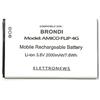 Generico Batteria per Brondi Amico Flip 4G NON compatibile con il modello Brondi Flip 4G + ed il modello Brondi Flip 4G Plus Foto Originale
