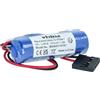 vhbw batteria compatibile con Yaskawa Motoman Robot controlli industriali (2000mAh, 3,6V, Li-MnO2)