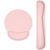 Mayhug Set di tappetino poggiapolsi, tastiera e mouse, comodo tappetino per mouse in memory foam con supporto per il polso, tappetino ergonomico antiscivolo per mouse per computer, laptop, lavoro, gaming