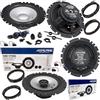 EvoTuning Kit 6 Casse Altoparlanti per VW Polo 9N 6R 6C dal 2001 al 2024 Anteriori e Posteriori compatibile con Alpine Sxe1750S Sxe1725S Set 2 Woofer 2 Tweeter 2 Coassiali 4 Anelli Adattatori 4 Cavi