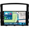 JOYX NAVI JOYX Android 12 IPS Autoradio Per Mitsu-bishi Pajero 4 V80 V90 (2006-2014) - 4G+64G - Integrato DSP/Carplay/Android Auto - Camera + MIC - DAB Volante 4G WiFi 360-Camera Fast-Boot AHD - 9 Pollici 2 Din
