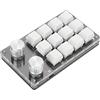 Akozon Gioco con una Sola Mano, Tastiera Meccanica Macro con una Mano Tastiera Macro Tastiera Programmabile Fai-da-te per Giochi Ufficio Tastiera Laboratorio Programmabile (Nero bianco)