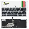 new net - Tastiera Compatibile con HP ProBook 640 G4, 640 G5, 645 G5, 645 G4 [Frame Argento - Trackpoint - Retroilluminata - Italiana]