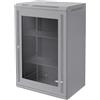 ECD Germany Armadio Rete 18U Armadio per Server 19 Pollici Grigio 450mm Profondità Montaggio a Parete Porta Vetro Sicura Fino a 60 kg Ripiano Incluso Grado di Protezione IP20 Rack 600 x 900 x 450 mm