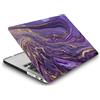 HLAAJJX Custodia Protettiva per Macbook Air 13 pollici Modello A1466 A1369 2017 2016 2015 2014 2013 2012 2011 2010 Uscita, Sottile Rigida Case Cover Plastica Duro Custodia, Marmo viola