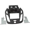 Carmedio - 2-DIN Lunetta di Radio con vano per Ford Tourneo Transit, Connect, Nero