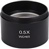 Glakyur Wd165 0,5X Microscopio Stereo Lente Ausiliaria Obiettivo Lente di Barlow con Filettatura di Montaggio 1-7/8 Pollici (M48Mm)
