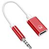 TyCylKu Adattatore da USB C a Jack 3,5mm - Convertitore Tipo C Adattatore per Cuffie, Cavo Autoradio da Tipo C a Jack 3,5mm Adattatore Audio Cavo Aux Compatibile